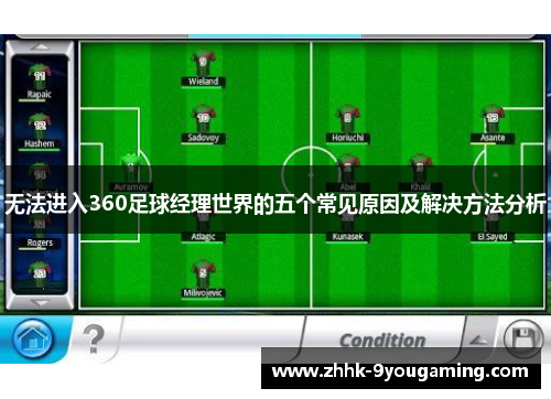 无法进入360足球经理世界的五个常见原因及解决方法分析